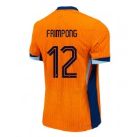 Fotballdrakt Herre Nederland Jeremie Frimpong #12 Hjemmedrakt EM 2024 Kortermet